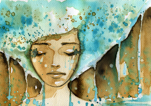 girl-with-blue-afro-watercolor