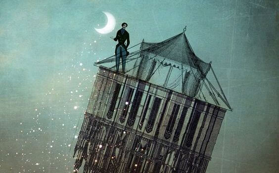 sinking house