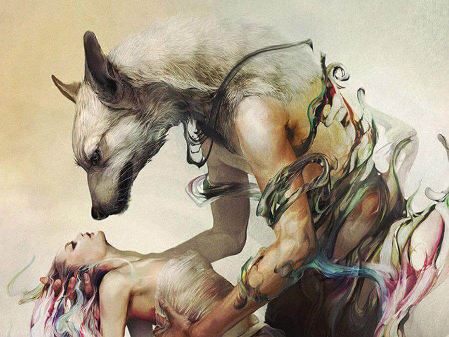 wolfman-with-woman-in-his-arms