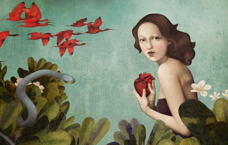 woman-holding-anatomical-heart