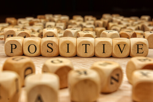 Positive Spelled with Dice