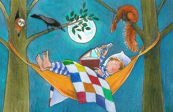 boy-reading-in-a-hammock