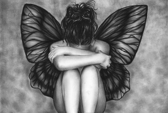 butterfly woman