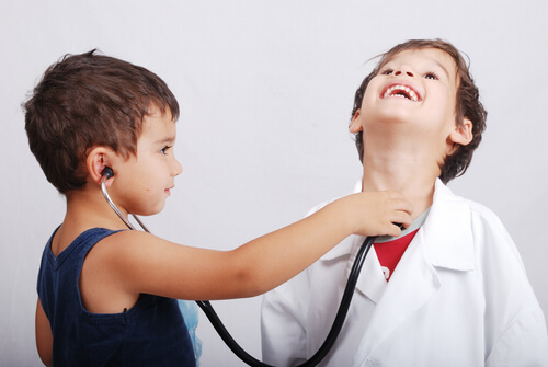 children playing doctor