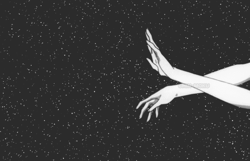 hands-starry-background