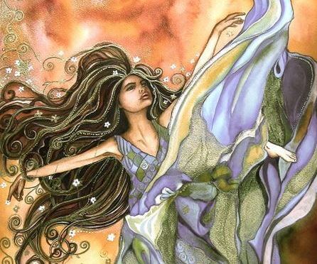 woman hair dance
