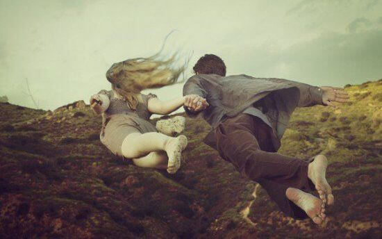 Couple Flying