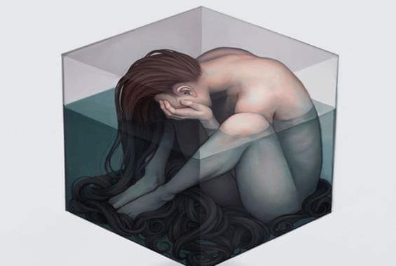 sad-naked-woman-in-cube