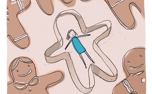 smaller than the cookie cutter