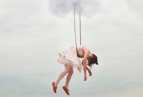 woman on a rope