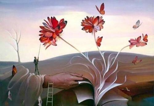 book-with-flowers