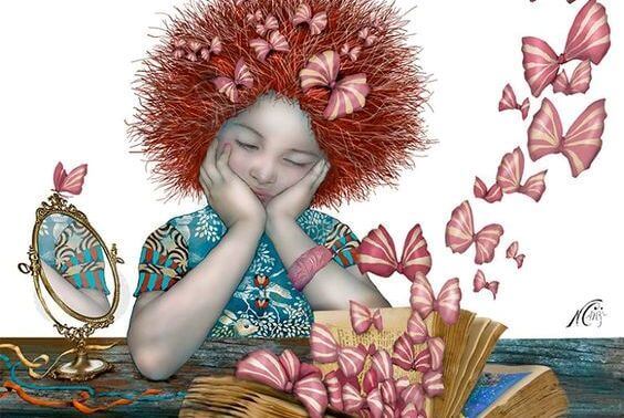butterflies coming out of a book