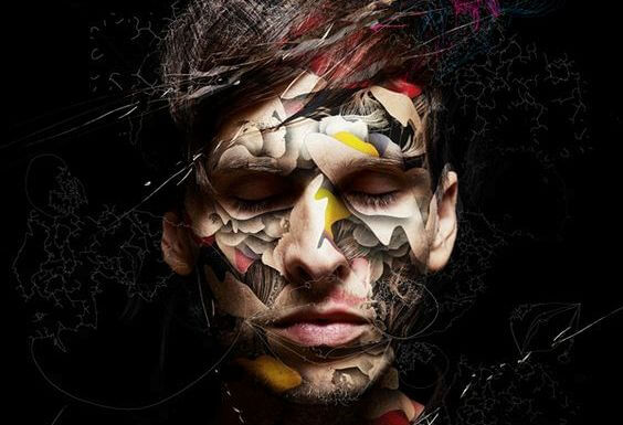 Man with Painted Face