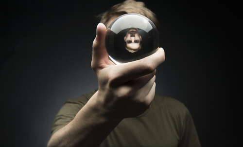 man with a crystal ball