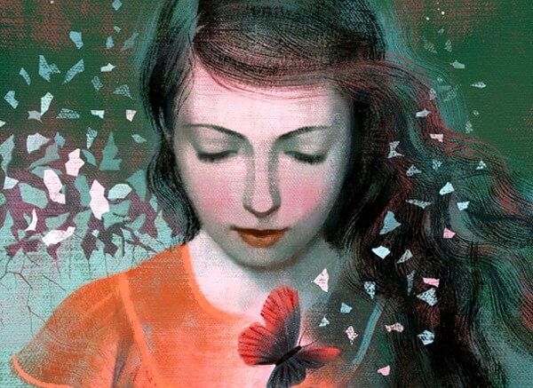 Woman With Butterflies