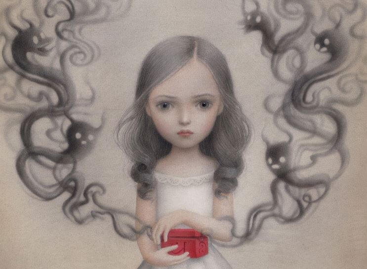 Girl Opening Pandora's Box