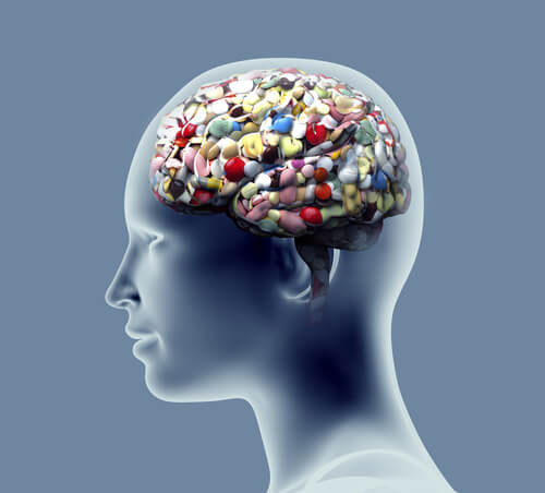 profiles-of-a-head-with-a-brain-full-of-pills