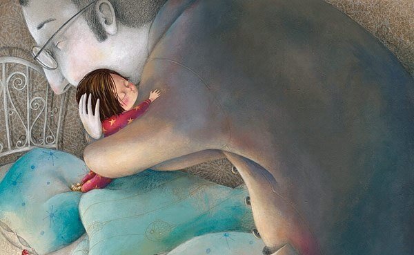 small child big father