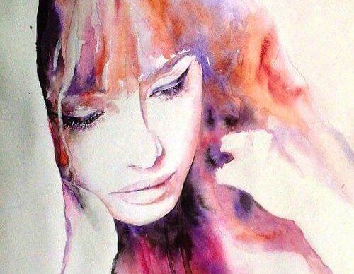 watercolor woman
