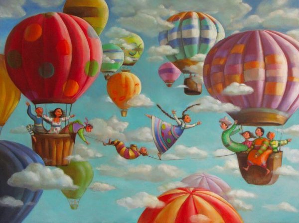hot air balloons