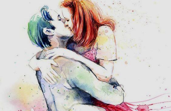 people kissing
