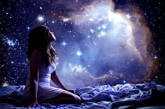 woman looking at space