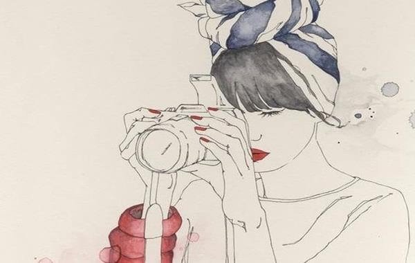 woman taking picture