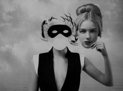 woman with mask