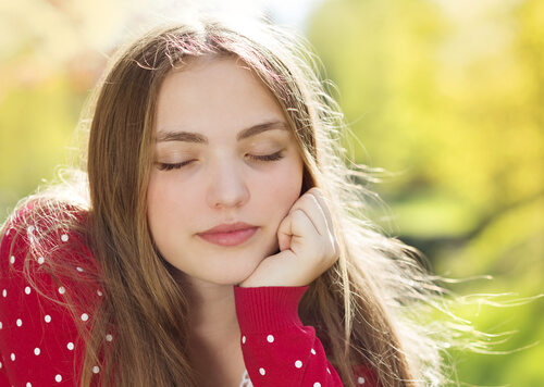 Girl with Eyes Closed