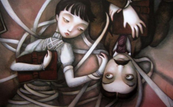 couple lying on the floor