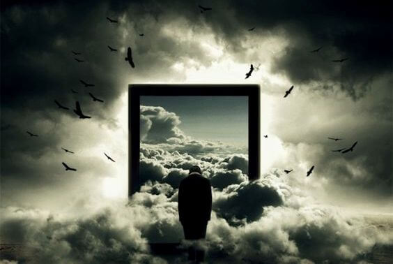 doorway in the clouds
