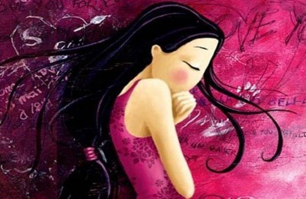 girl in pink