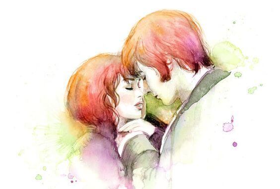 Couple About To Kiss