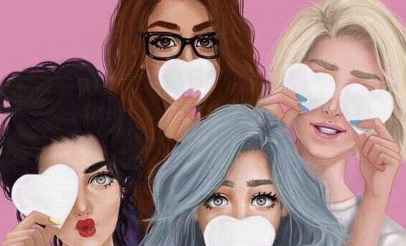 four-girls-with-heart-cutouts