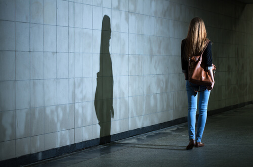 shadow on wall