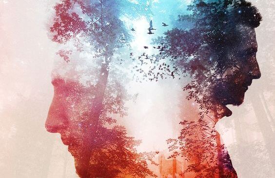 silhouette-man-in-woods