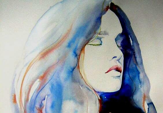 watercolor woman