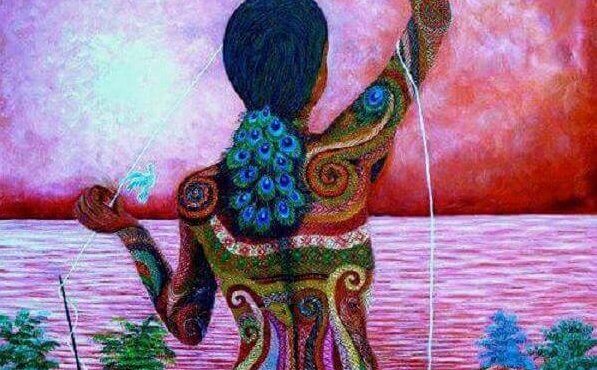 colorful woman