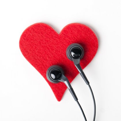 Heart and Earbuds