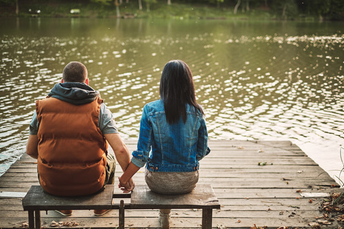 couple on dock