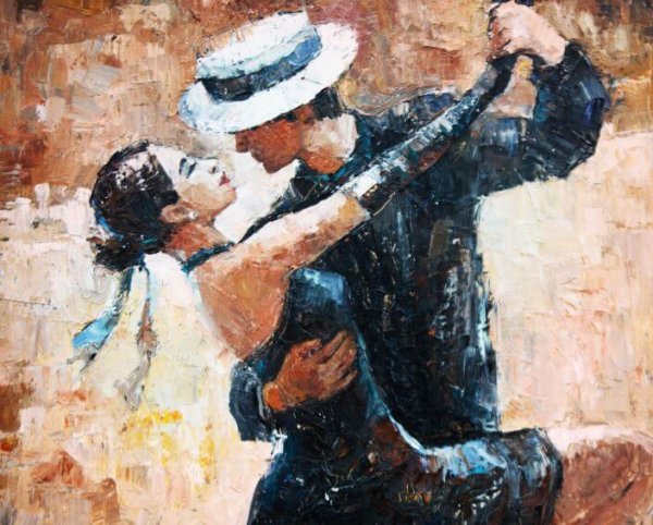 man and woman dancing