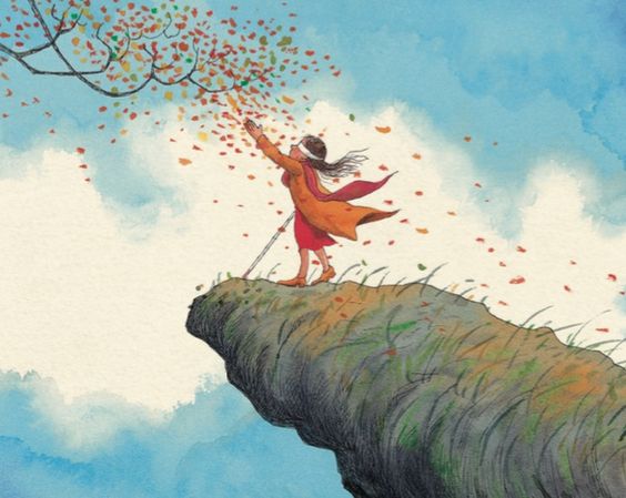 person on cliff