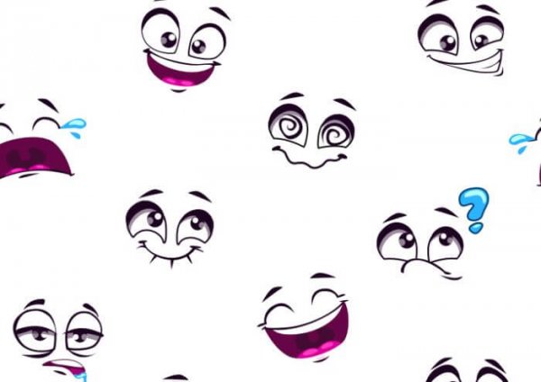 white emojis