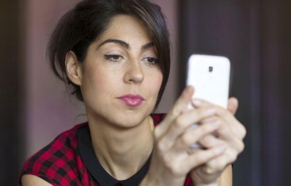 woman on phone