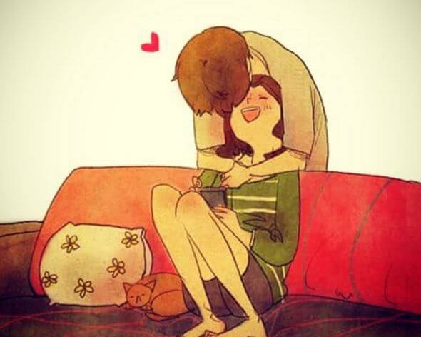 affectionate couple