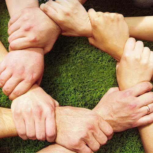 circle of hands