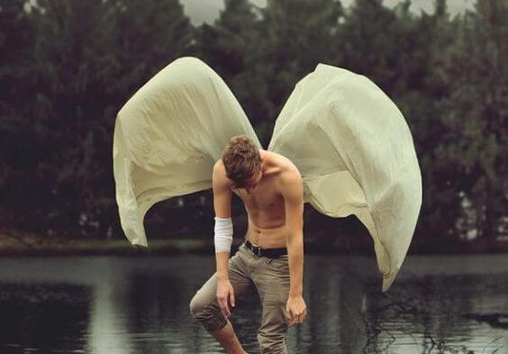 man with wings