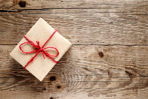 wrapped present