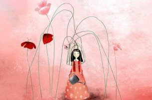 girl inside cage