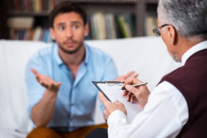 therapist and patient